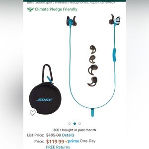 Bose Sound Sport headphones and charging case